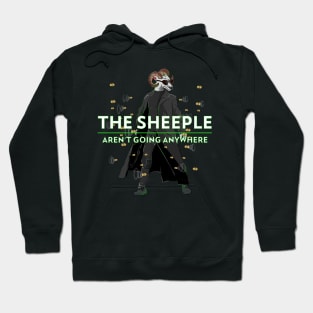 Sheeple arent Going Anywhere Black Sheep Hoodie